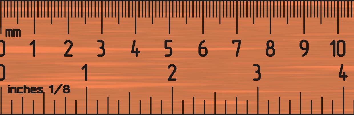 Actual Inch Ruler