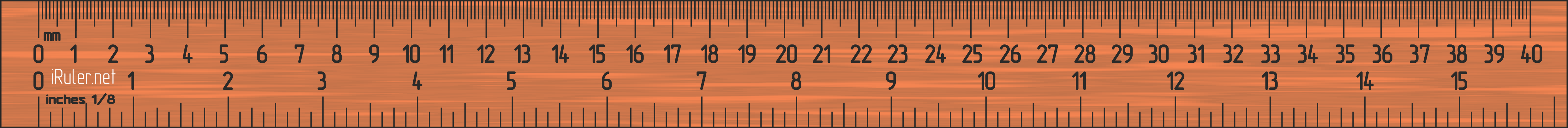 actual scale ruler